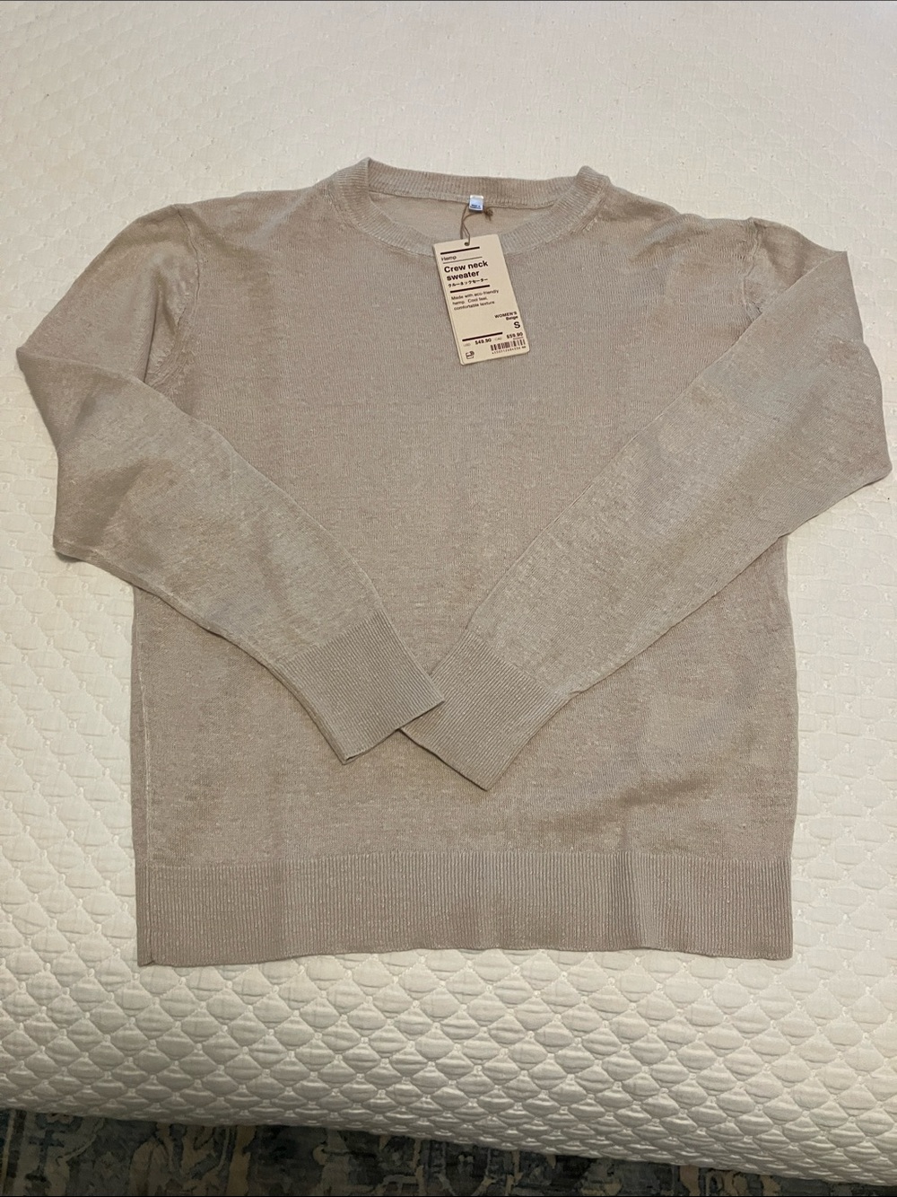 MUJI Hemp Crewneck Summer Sweater